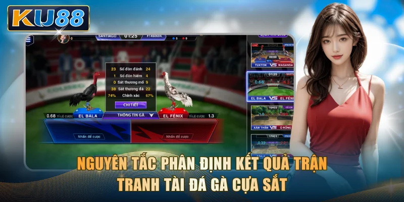 Nguyên tắc phân định kết quả trận tranh tài đá gà cựa sắt