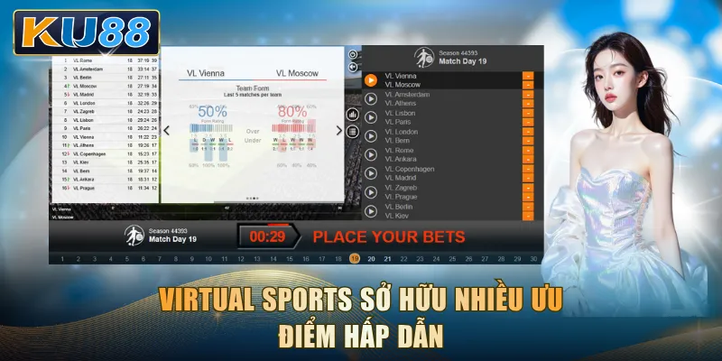 Virtual Sports sở hữu nhiều ưu điểm hấp dẫn